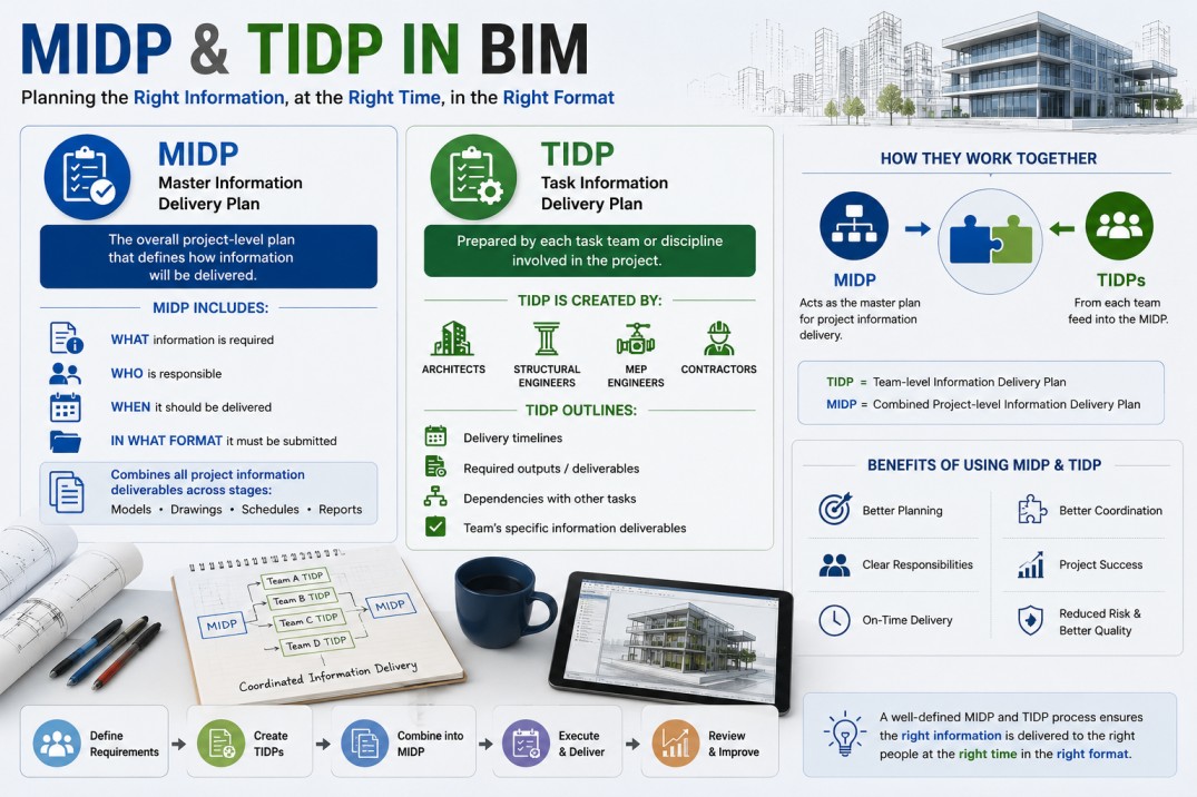 MIDP vs TIDP in BIM: Understanding Information Delivery Planning in ISO 19650