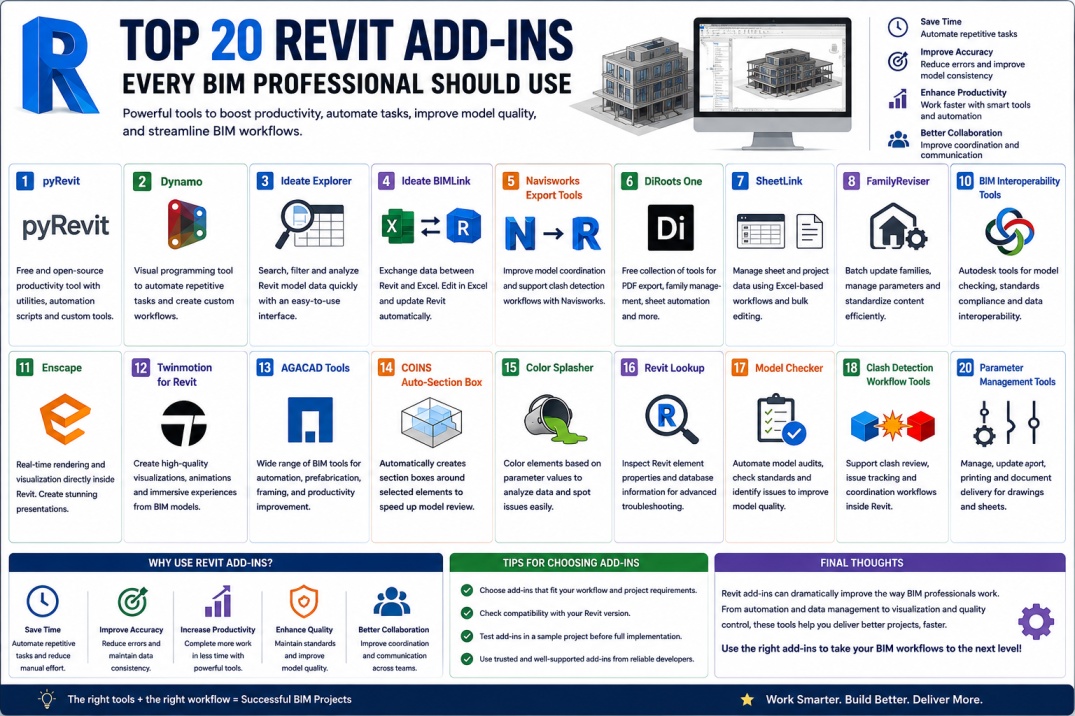 Top 20 Revit Add-ins Every BIM Professional Should Use