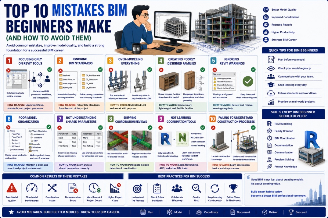 Top 10 Mistakes BIM Beginners Make (And How to Avoid Them)
