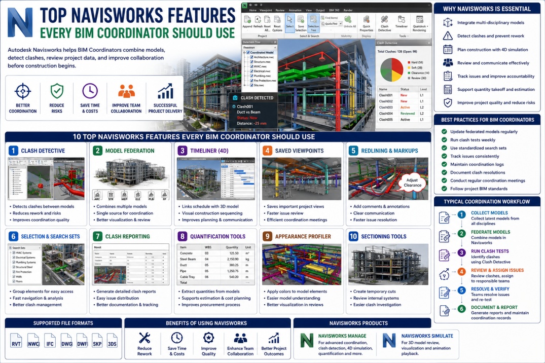 Top Navisworks Features Every BIM Coordinator Should Use