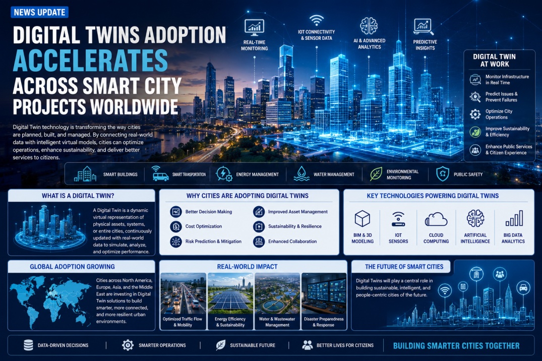 Digital Twins Adoption Accelerates Across Smart City Projects Worldwide BIM news