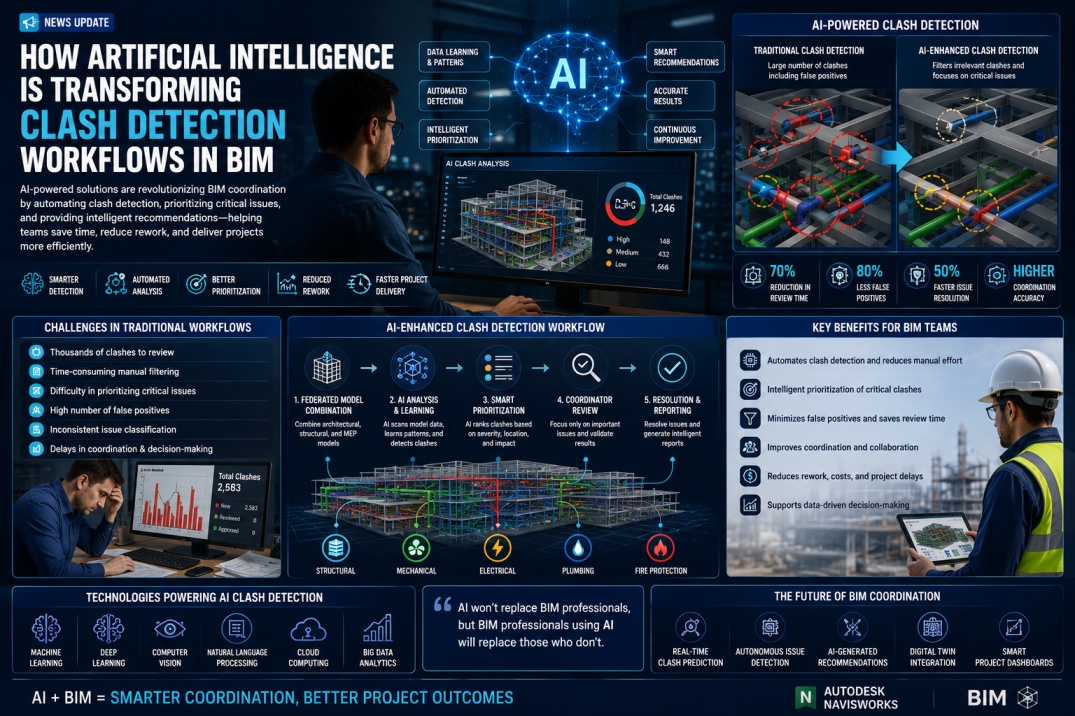 How Artificial Intelligence is Transforming Clash Detection Workflows in BIM BIM news