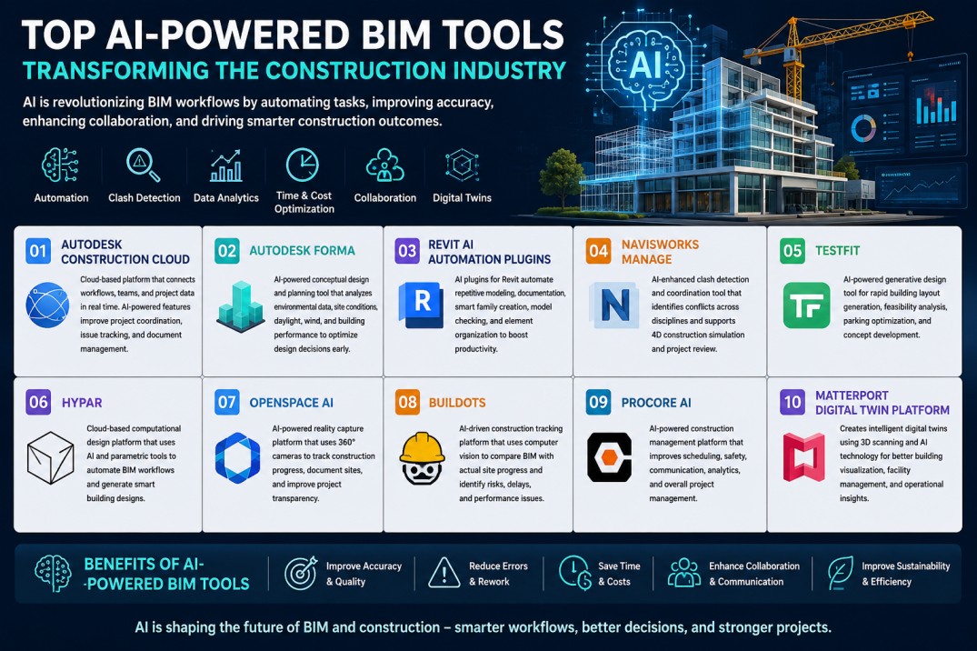 Top AI-Powered BIM Tools Transforming the Construction Industry in 2026 BIM news
