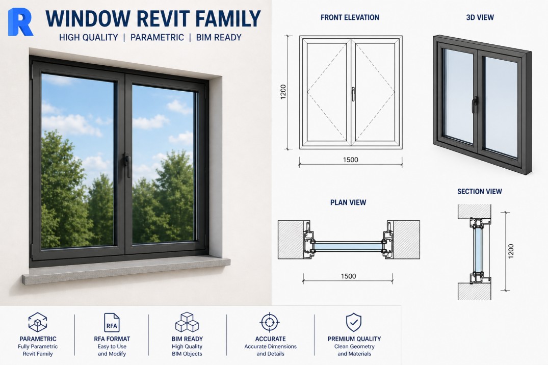 revit family library free download window